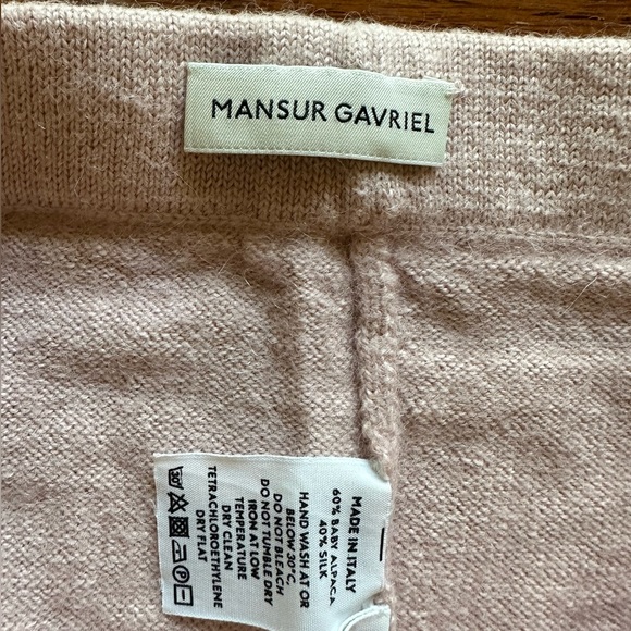 Mansur Gavriel | Alpaca Silk Knitted Pant - Rosa - Picture 10 of 10